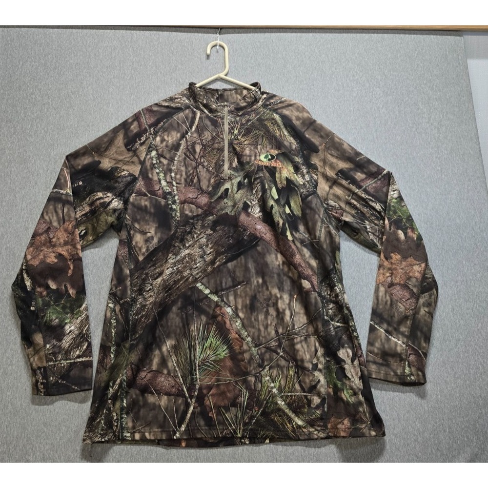 Mossy Oak Jacket Womens 2XL Multicolor Mountain Country Camo Performance 1/4 Zip